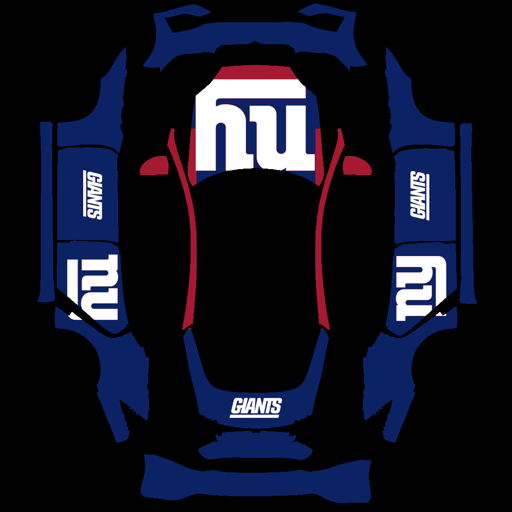 New York Giants sports nfl Tesla wrap for Model S 2025 Plaid