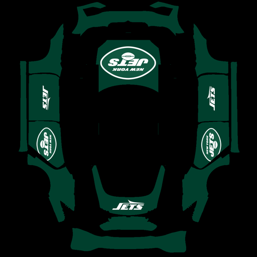 New York Jets sports nfl Tesla wrap for Model S 2025 Plaid