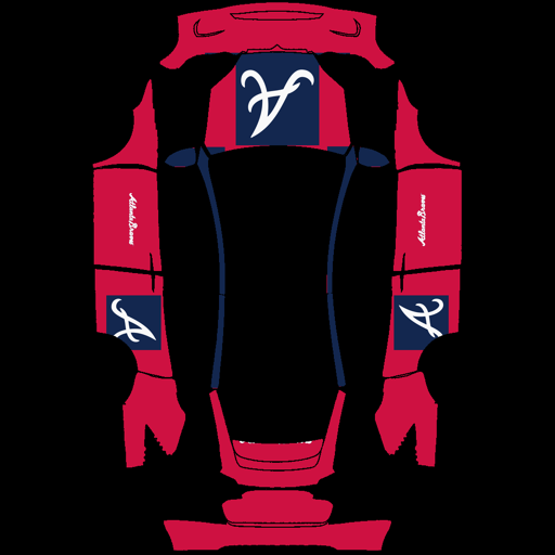 Atlanta Braves sports mlb Tesla wrap for Model X 2021