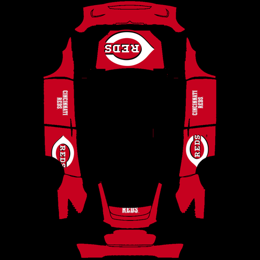 Cincinnati Reds sports mlb Tesla wrap for Model X 2021