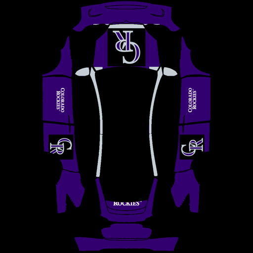 Colorado Rockies sports mlb Tesla wrap for Model X 2021