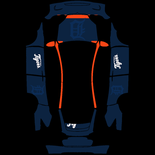 Detroit Tigers sports mlb Tesla wrap for Model X 2021