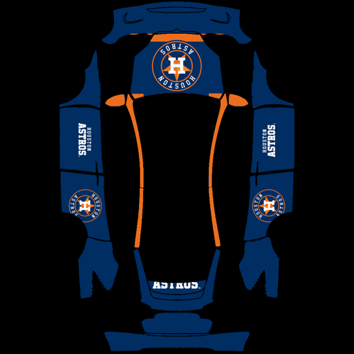 Houston Astros sports mlb Tesla wrap for Model X 2021