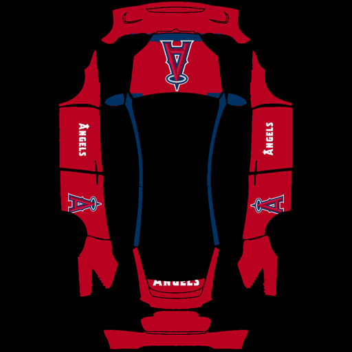 Los Angeles Angels sports mlb Tesla wrap for Model X 2021