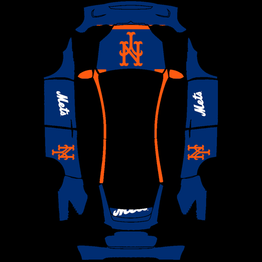 New York Mets sports mlb Tesla wrap for Model X 2021