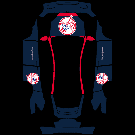 New York Yankees sports mlb Tesla wrap for Model X 2021