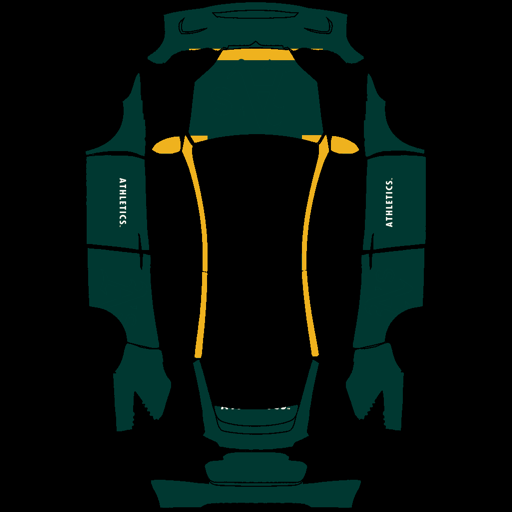 Oakland Athletics sports mlb Tesla wrap for Model X 2021