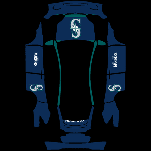 Seattle sports mlb Tesla wrap for Model X 2021