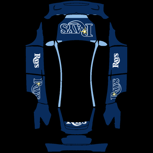 Tampa Bay Rays sports mlb Tesla wrap for Model X 2021