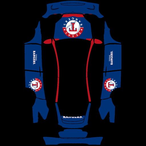 Texas Rangers sports mlb Tesla wrap for Model X 2021