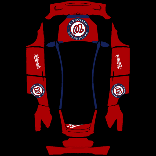 Washington Nationals sports mlb Tesla wrap for Model X 2021