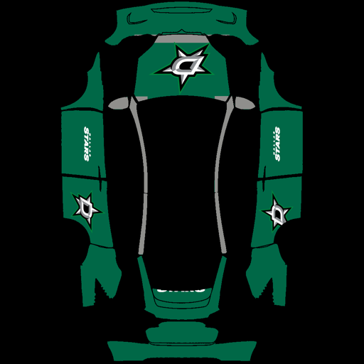 Dallas Stars sports team Tesla wrap for Model X 2021