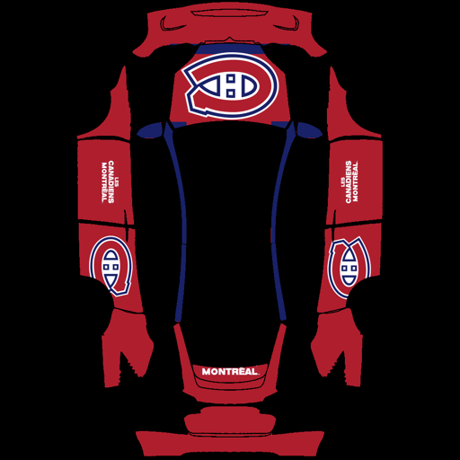 Montreal Canadiens sports team Tesla wrap for Model X 2021