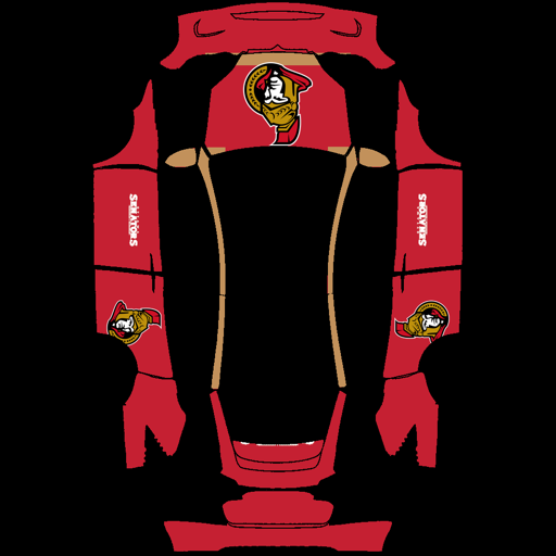 Ottawa sports team Tesla wrap for Model X 2021