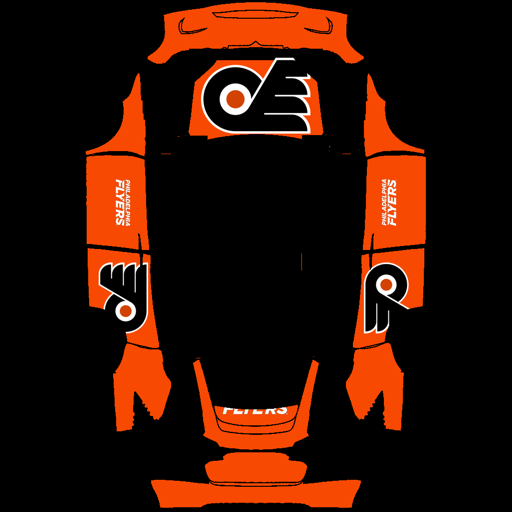 Philadelphia Flyers sports team Tesla wrap for Model X 2021