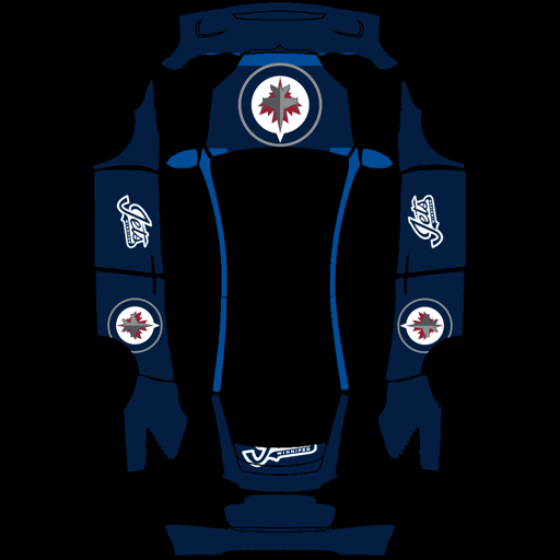 Winnipeg Jets sports team Tesla wrap for Model X 2021