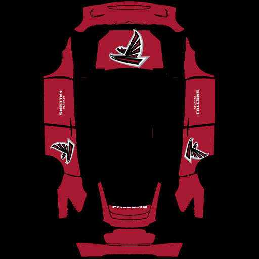 Atlanta Falcons sports nfl Tesla wrap for Model X 2021