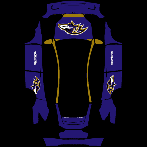 Baltimore Ravens sports nfl Tesla wrap for Model X 2021