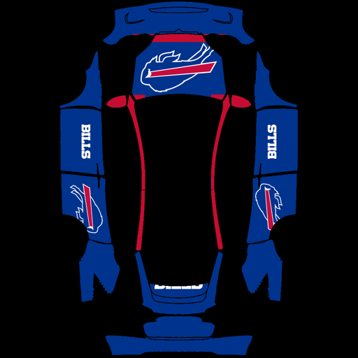 Buffalo Bills sports nfl Tesla wrap for Model X 2021