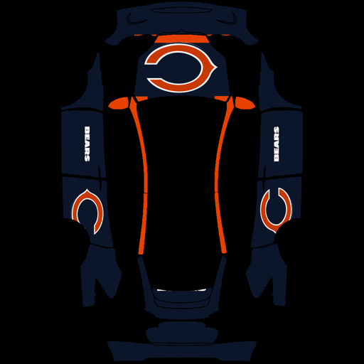 Chicago Bears sports nfl Tesla wrap for Model X 2021
