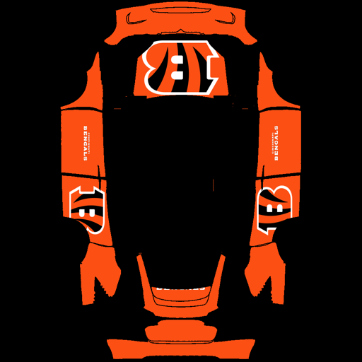 Cincinnati Bengals sports nfl Tesla wrap for Model X 2021
