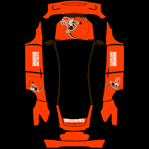 Cleveland Browns sports nfl Tesla wrap for Model X 2021