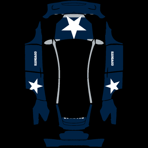 Dallas Cowboys sports nfl Tesla wrap for Model X 2021