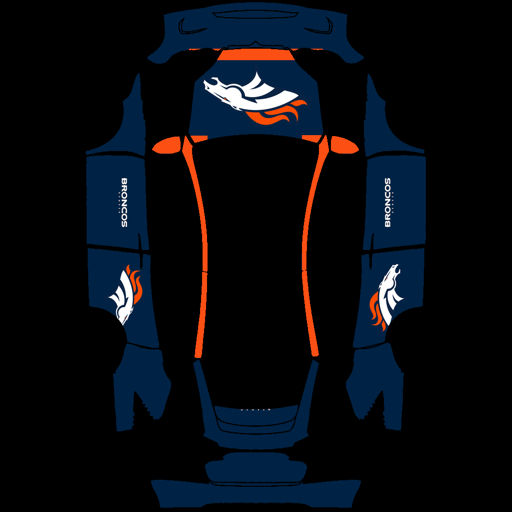 Denver Broncos sports nfl Tesla wrap for Model X 2021