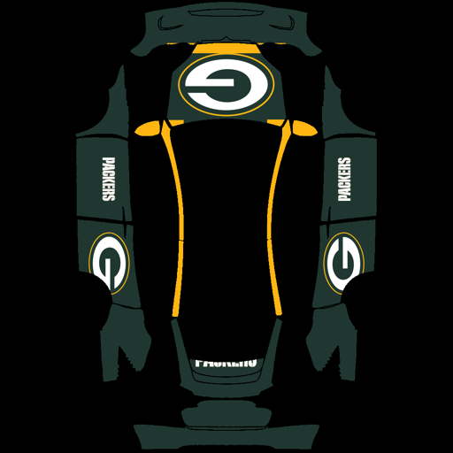 Green Bay Packers sports nfl Tesla wrap for Model X 2021
