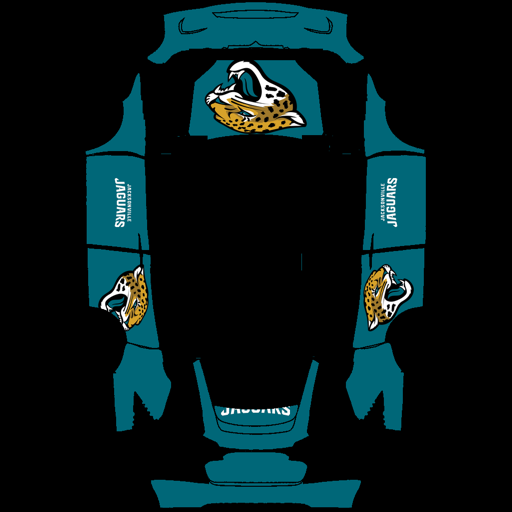 Jacksonville Jaguars sports nfl Tesla wrap for Model X 2021