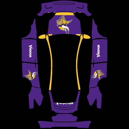 Minnesota Vikings sports nfl Tesla wrap for Model X 2021
