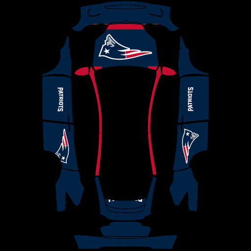 New England sports nfl Tesla wrap for Model X 2021