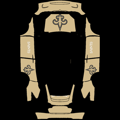 New Orleans Saints sports nfl Tesla wrap for Model X 2021