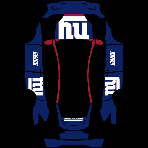 New York Giants sports nfl Tesla wrap for Model X 2021