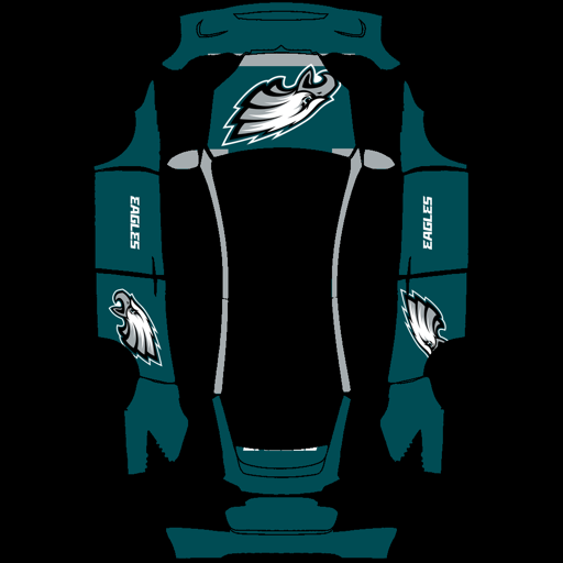 Philadelphia Eagles sports nfl Tesla wrap for Model X 2021