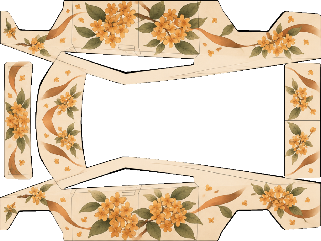 Osmanthus Cream — Cybertruck UV artwork